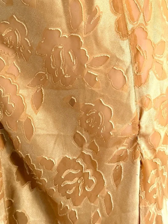 Vintage Victoria’s Secret Gold Label Velvet Burnout Gown Nightgown Dress Medium - Picture 8 of 8